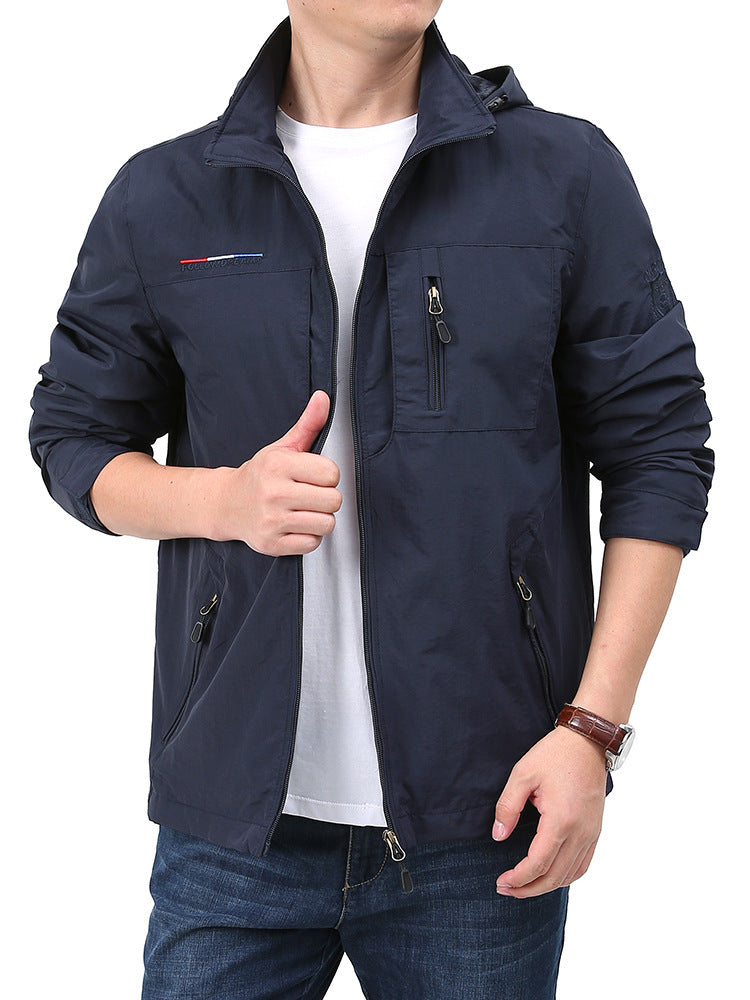 Shell Jacket Men's Casual Fashion Spring And Autumn Outdoor Loose