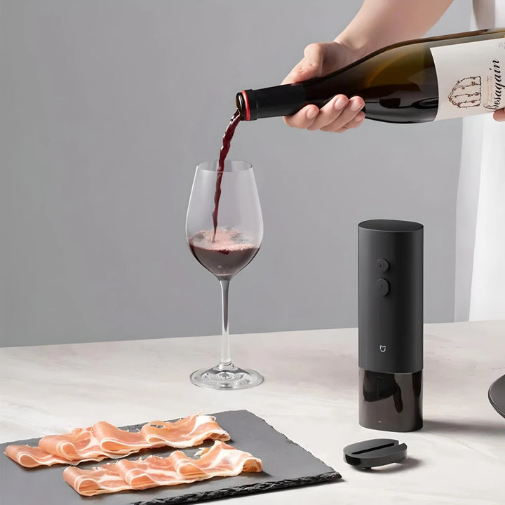 Automatic Electric Wine Bottle Opener with Foil Cutter