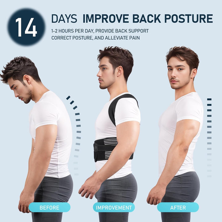 Adjustable Posture Corrector for Spine Pain Relief and Back Support