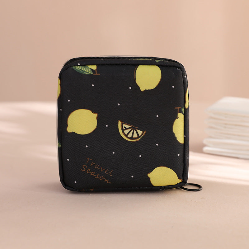 Portable Sanitary Napkin and Cosmetic Storage Bag