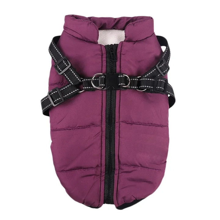 Dog Clothes Waterproof Pet Coat With Harness