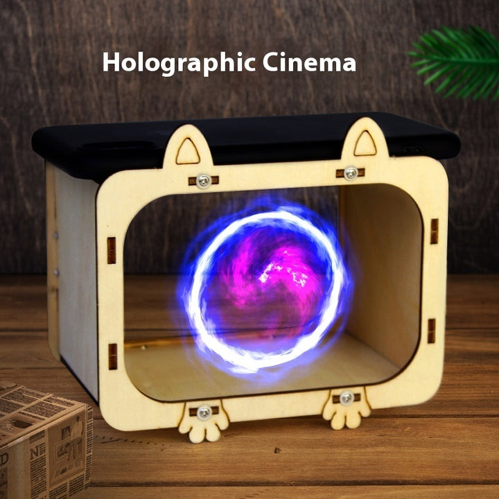 3D Holographic Cinema TV Projector Scientific Experiment Handmade Material
