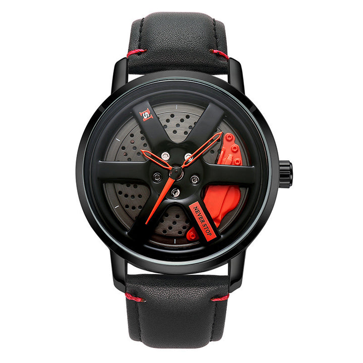 Quartz Men's Mesh Strap Trendy Unique Dial Watch