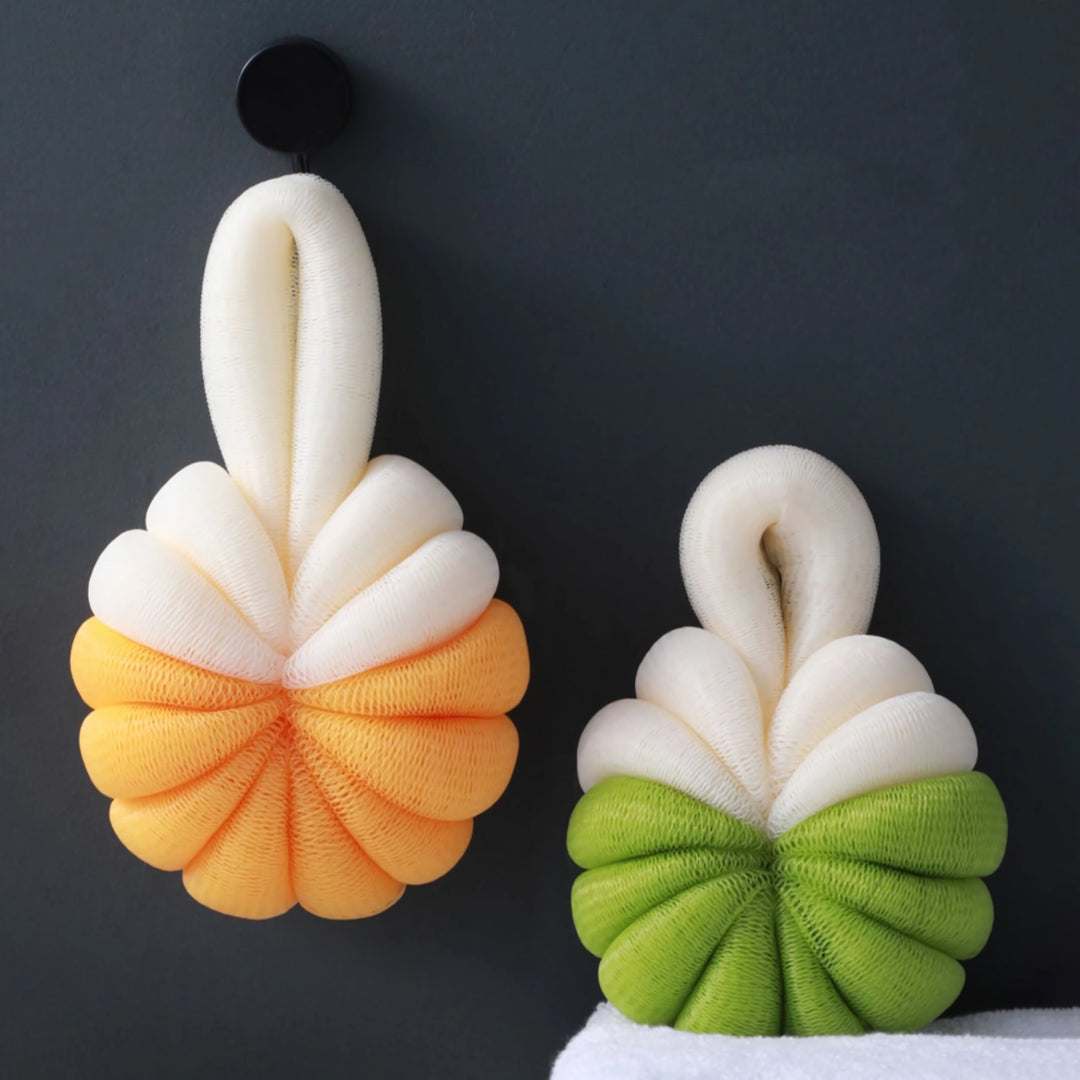 Cute Pumpkin Shaped Bath Sponge Mesh Balls