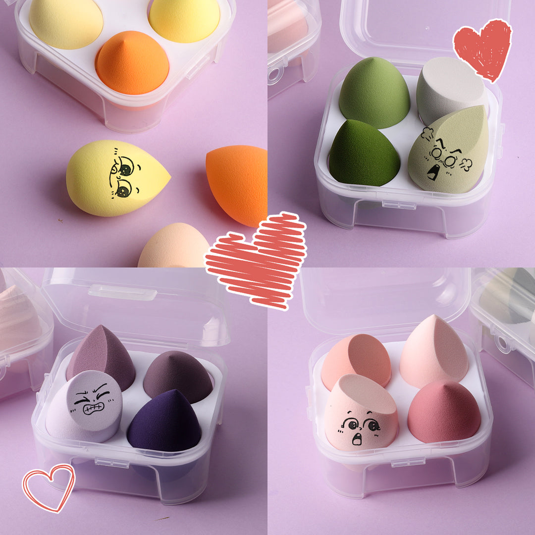 4-Piece Makeup Sponge Set