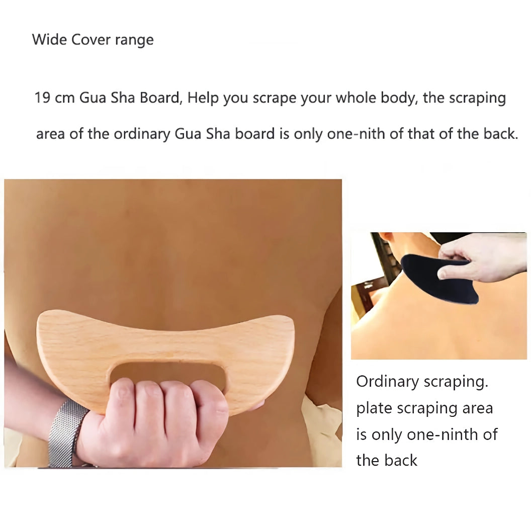 Wooden Gua Sha Massage Therapy Tool for Full Body Relaxation and Slimming