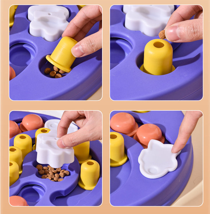 Interactive Dog Puzzle Toy & Slow Feeder Bowl