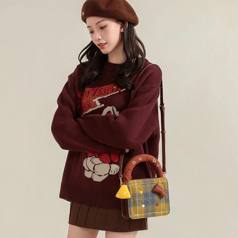 Chic Autumn Square Shoulder Bag for Women