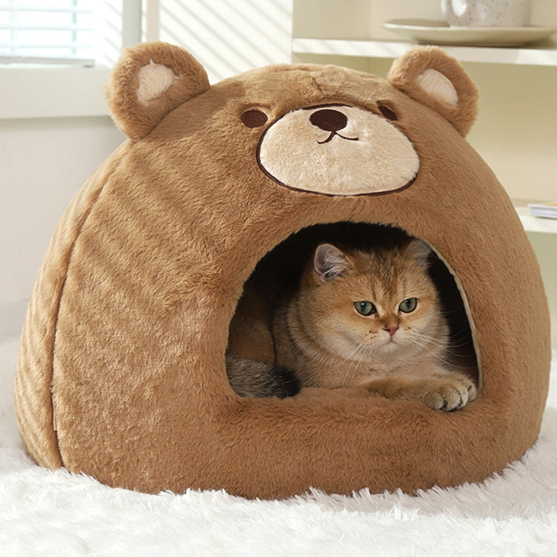 Cozy Comfort Pet Cave Bed for Cats and Small Dogs