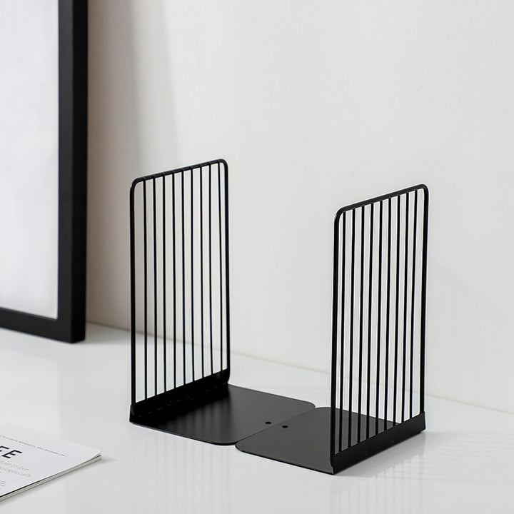 Black and White Iron Bookends