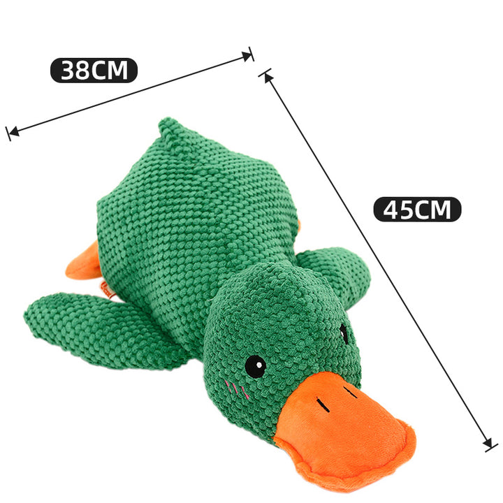 Interactive Duck Dog Toy with Squeaker