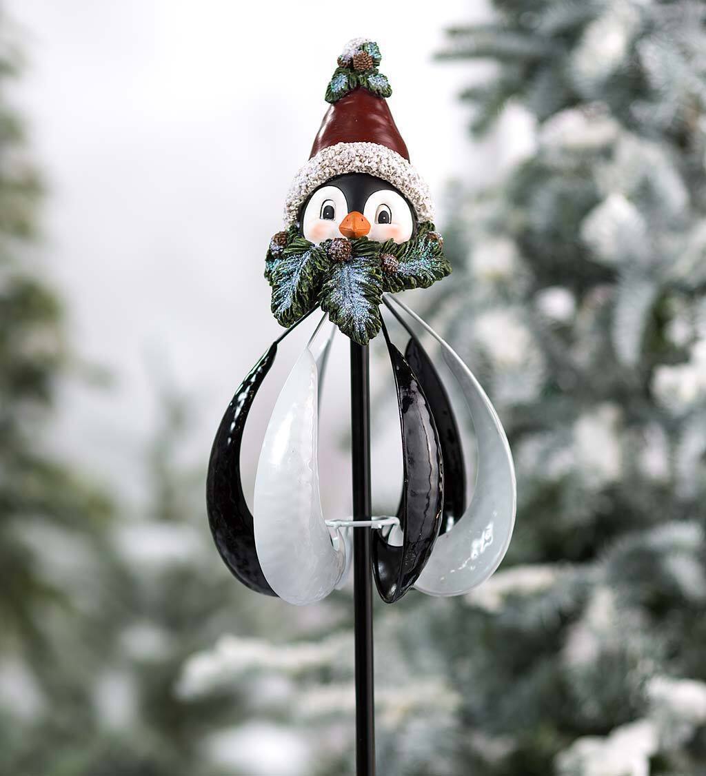 Snowman Wind Chime Christmas Garden Wind Spinner Windmill