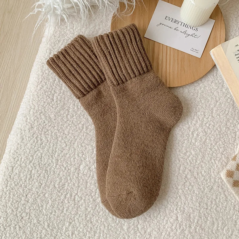 Women's Winter Thick Wool Low Tube Cashmere Socks