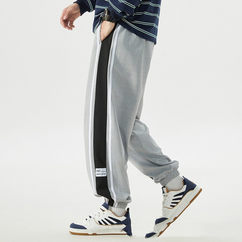 Plus Size Men's Ankle-tied Loose Plus-sized Sports Pants