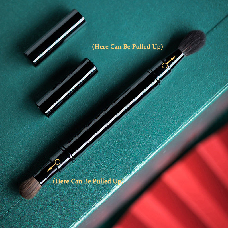 Double-ended Portable Makeup Brush