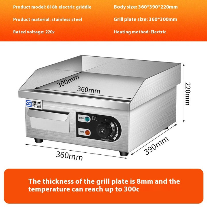 Electric Grill Commercial Equipment Gas Stall Cold Noodle Sheet Roasting Machine