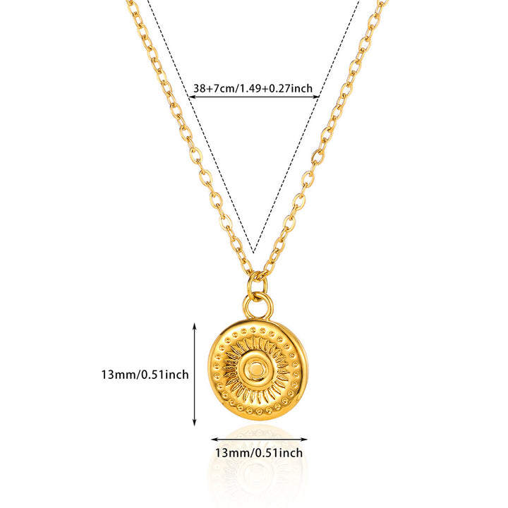 Elegant Coin Pendant Necklace