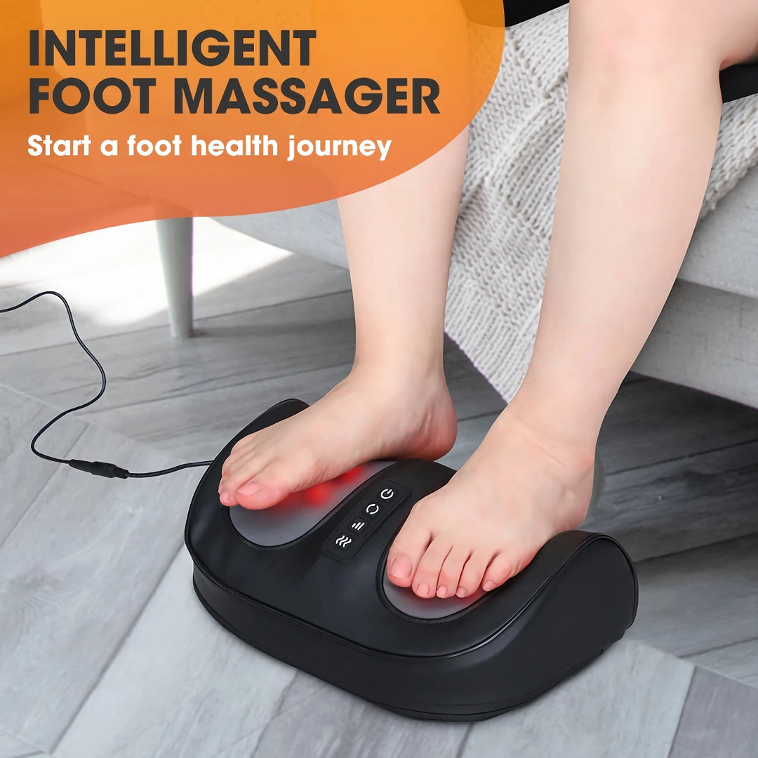 Electric Foot and Calf Massager with Shiatsu Kneading and 42℃ Hot Compress