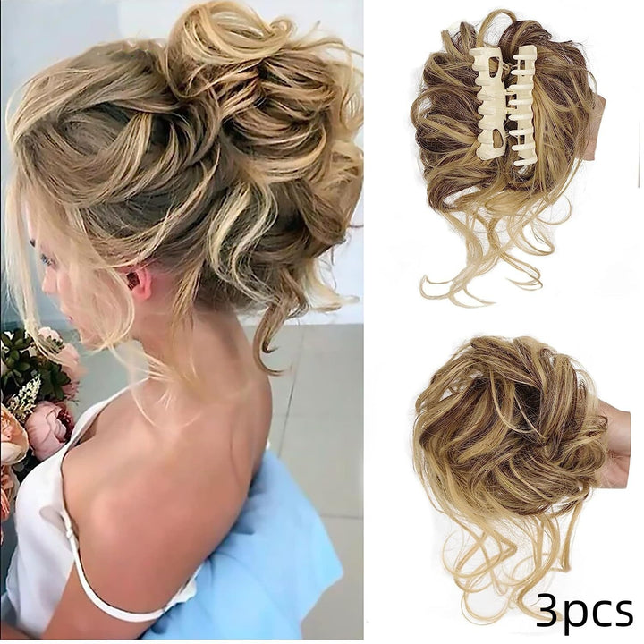 Women's Wig Bun Messy Curly Hair Bun