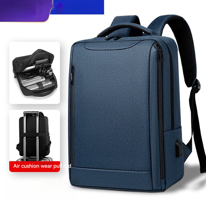 Cross-border In Stock Wholesale Men's Fashion Backpack Casual Travel Backpack Commuter Large Capacity Bag