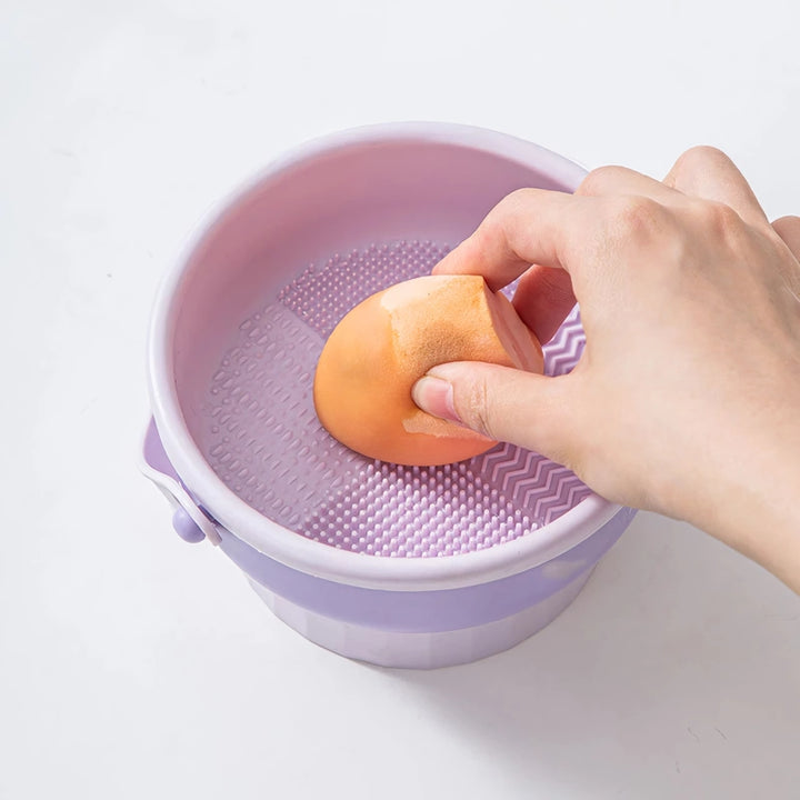 Silicone Makeup Brush Cleaner and Drying Bowl