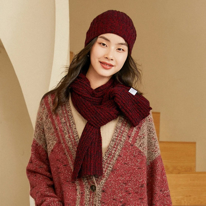 Luxurious 100% Cashmere Knit Winter Scarf for Women