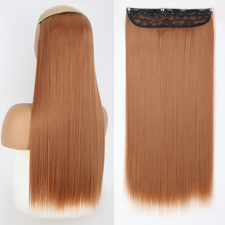 Synthetic Long Straight Hair Clips-in Extensions