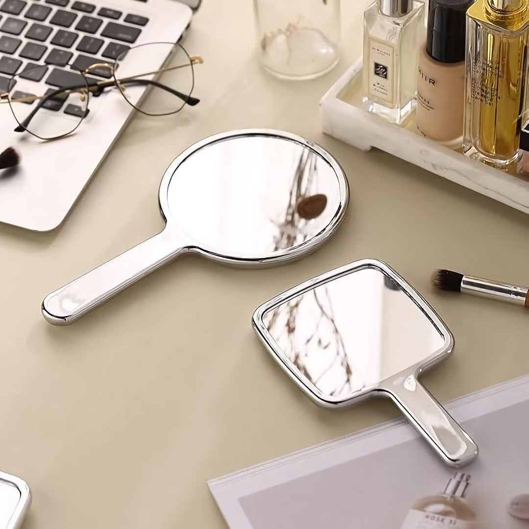 Portable Retro Style Handheld Makeup Mirror