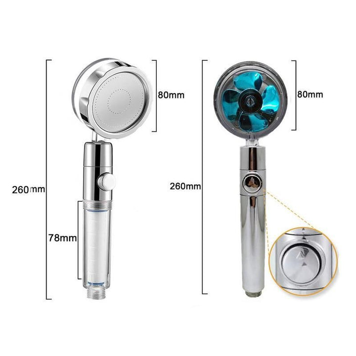 360° Rotating High-Pressure Water Saving Shower Head - Ideal for Low Pressure Supply