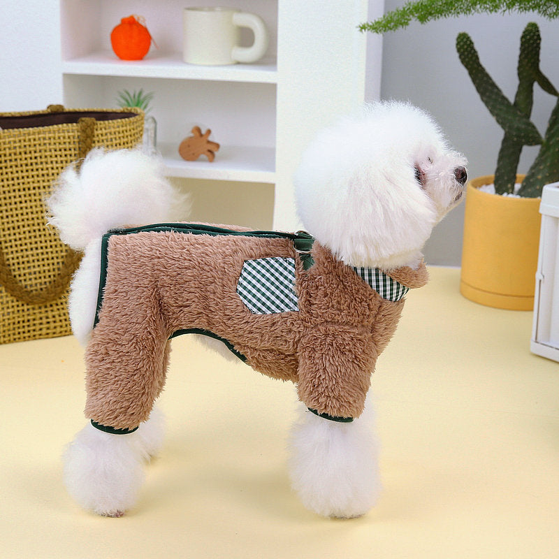 Warm Fleece Dog Jumpsuit