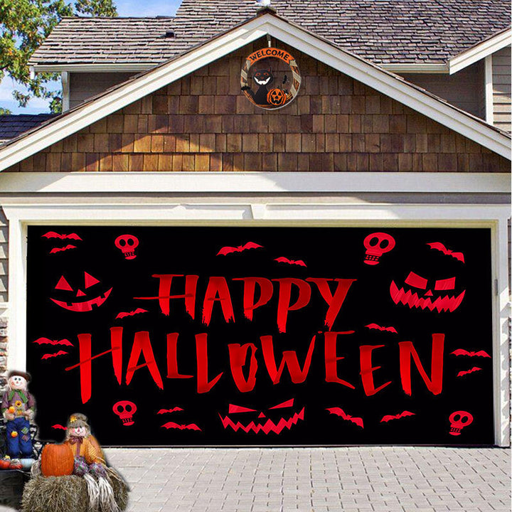 Halloween Party Decorative Hanging Cloth Garage Door Background Fabric