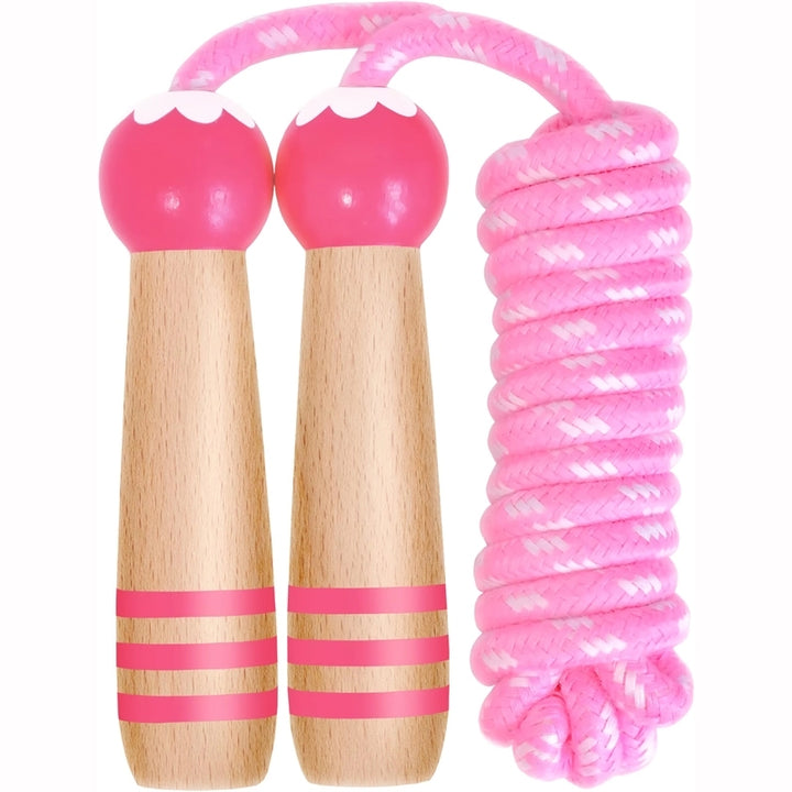 Adjustable Wooden Cartoon Skipping Rope for Kids