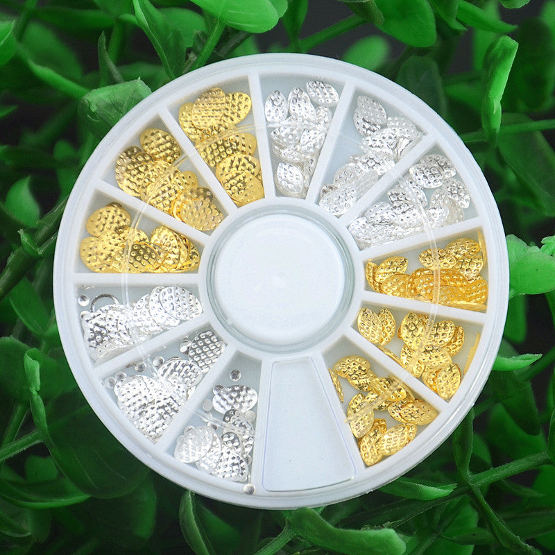 Metal Flower Nail Art Decoration Wheel