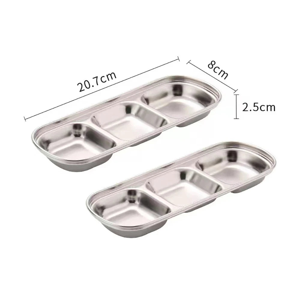 Stainless Steel BBQ Seasoning Plates