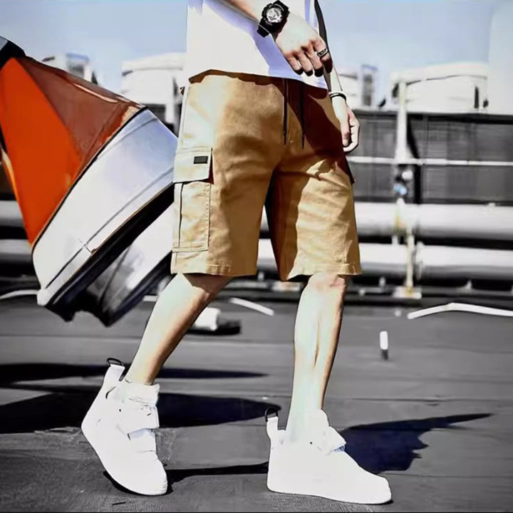 Men's Multi-bag Twill Cargo Shorts