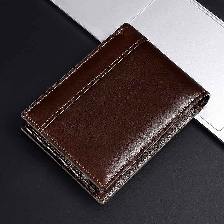 Vintage Genuine Leather RFID Men’s Wallet