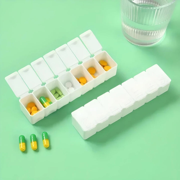 7-Day Weekly Pill Organizer with 5 Colors