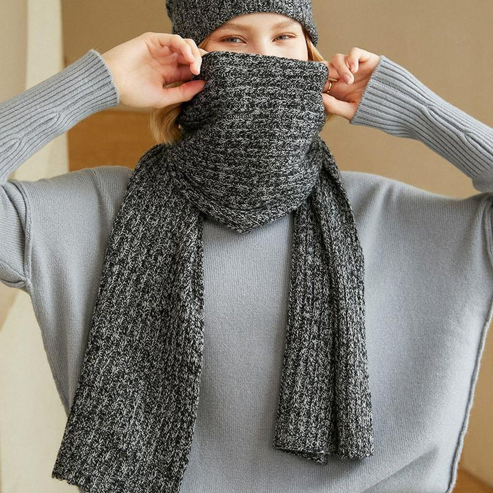 Luxurious 100% Cashmere Knit Winter Scarf for Women