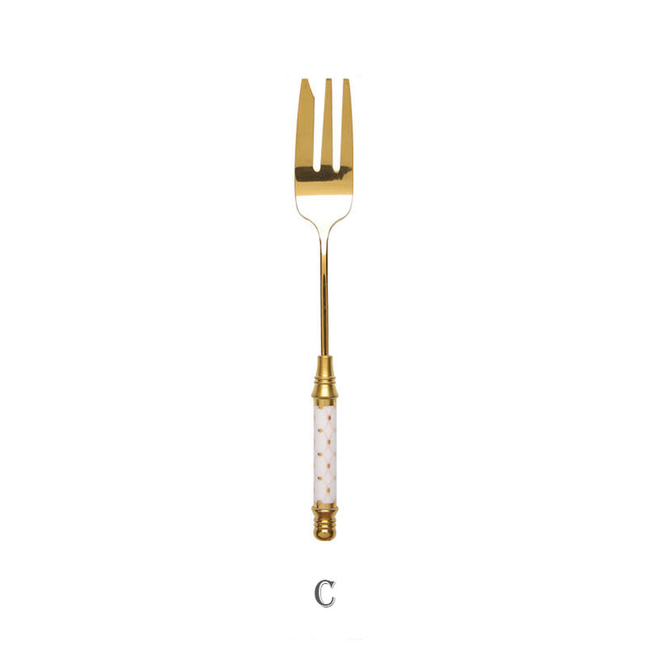 Elegant Gold Dessert Fork