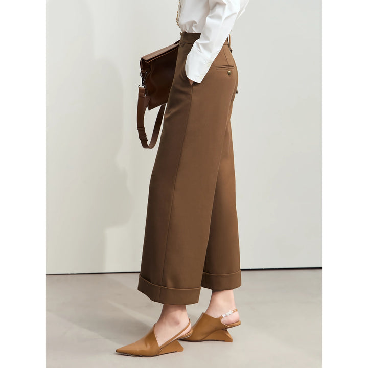 Chic Fall Women's Baggy Ankle-Length Pants – Casual Office Trousers