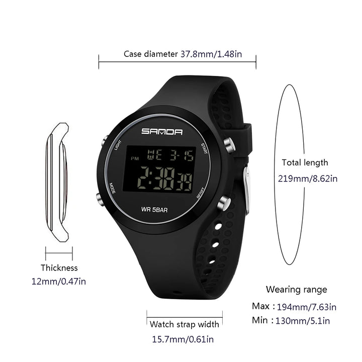 Waterproof Digital Sports Watch