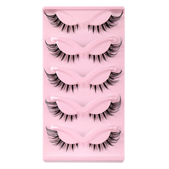 5 Pair 3D Cat Eye Fox Eye Lashes