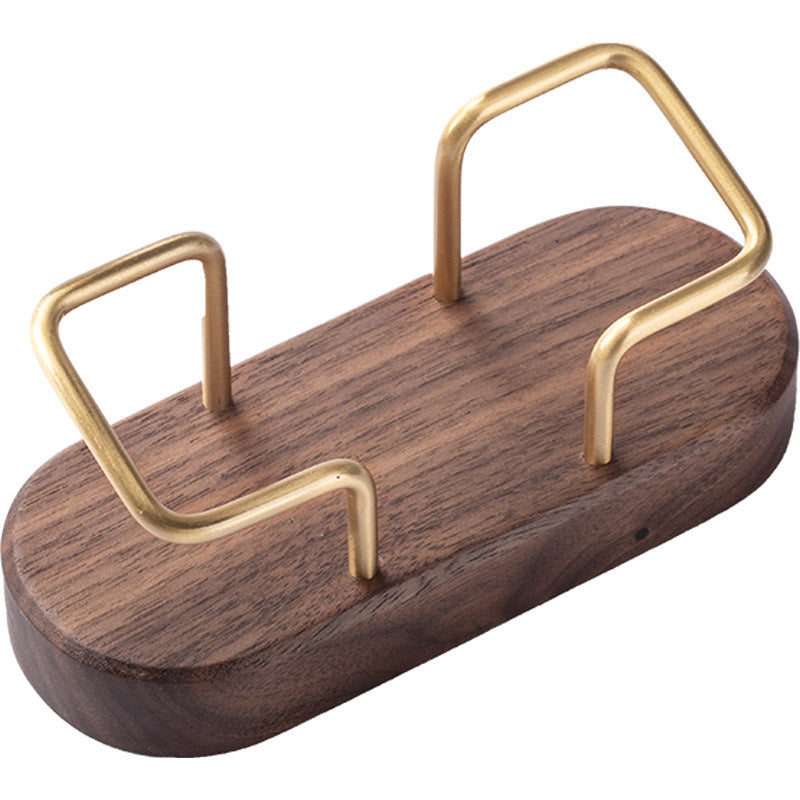 Elegant Wooden Business Card Holder for Office and Home