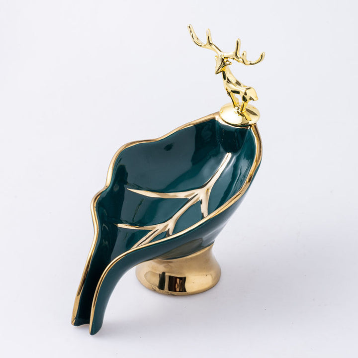 Elegant Ceramic Leaf Soap Dish