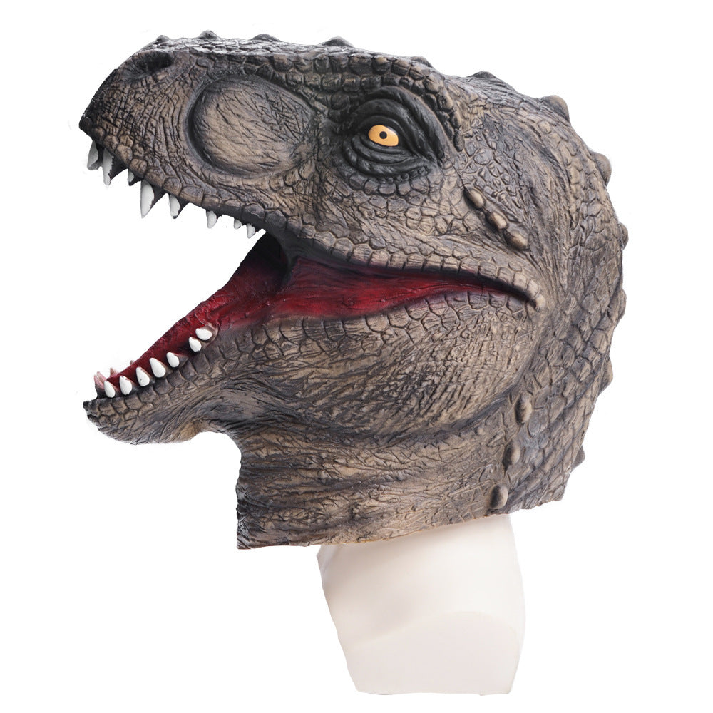 Latex Dinosaur Mask Activity Party School Stage Props Performance Tyrannosaurus Head Cover