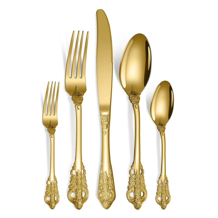 Luxury Gold Cutlery Set