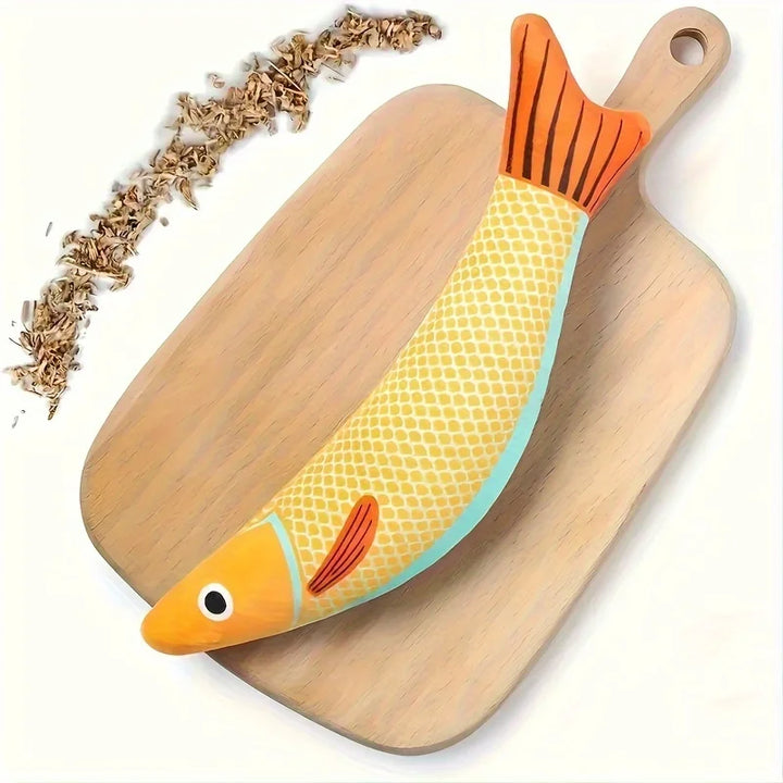 Crinkle Mackerel Cat Toy with Catnip - Soft & Durable Fish Playmate