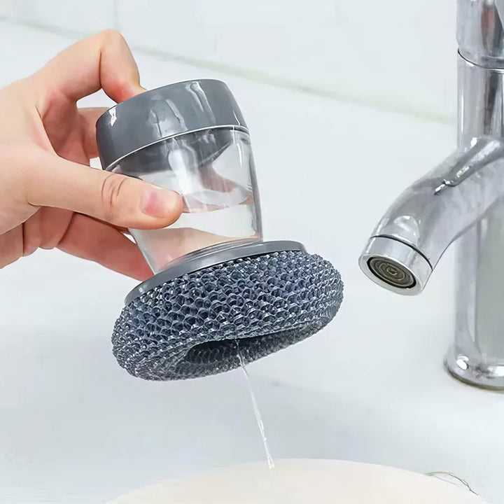 Automatic Soap Dispensing Kitchen Brush for Pans | Eco-Friendly & Powerful Cleaning Tool