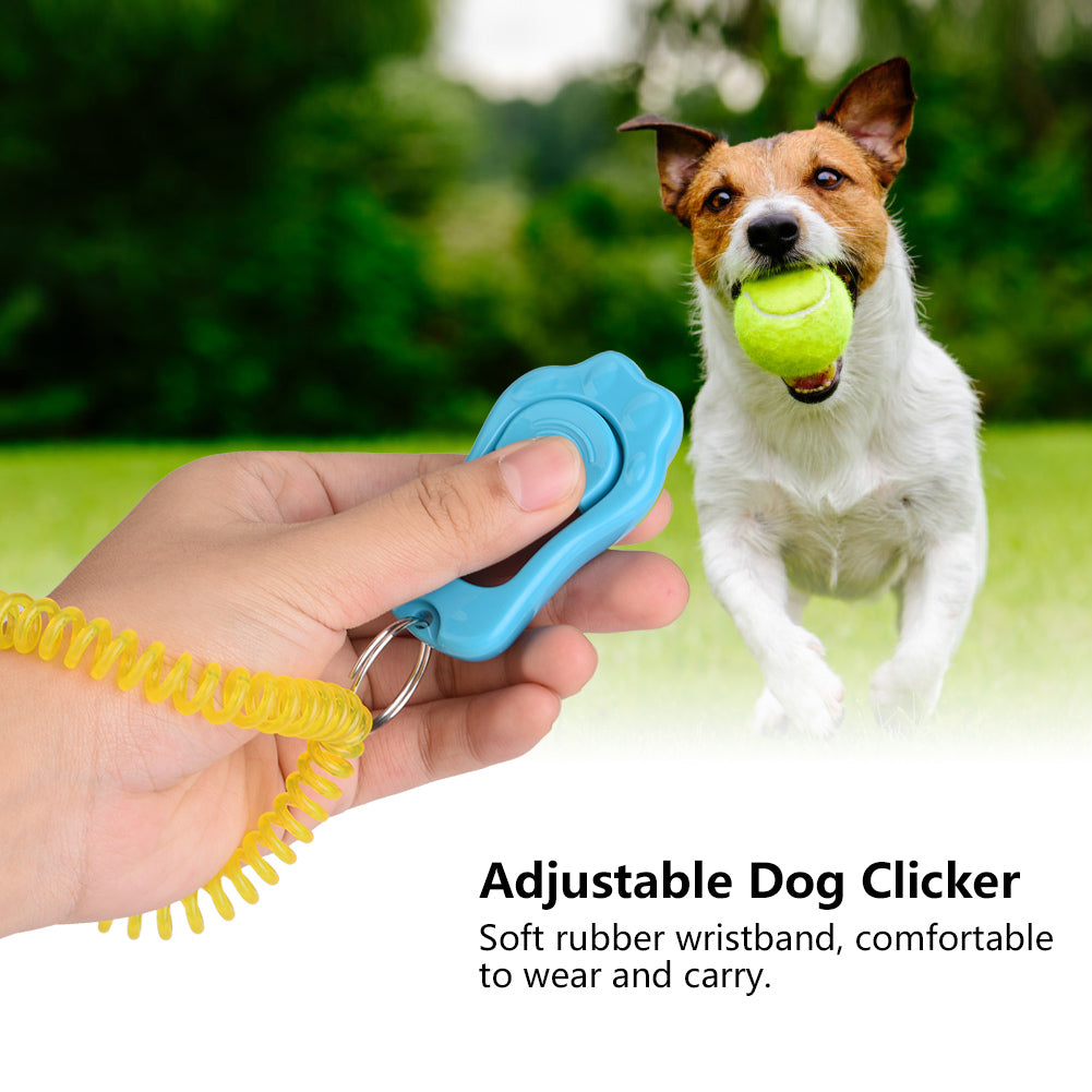 Adjustable Dog Training Clicker with Sound Control & Wrist Strap