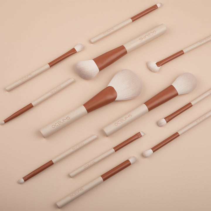 12-Piece Professional Makeup Brush Set